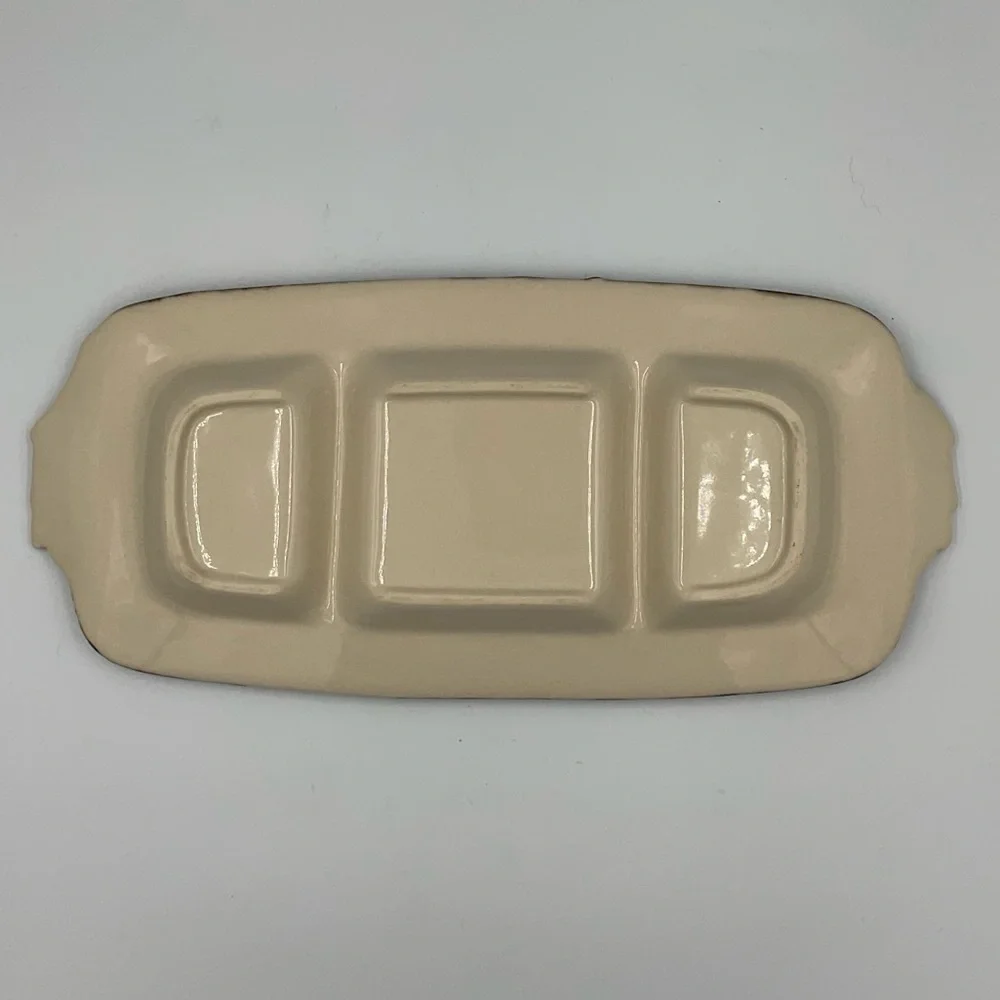 Ceramic Fall Relish Divided Serving Dish